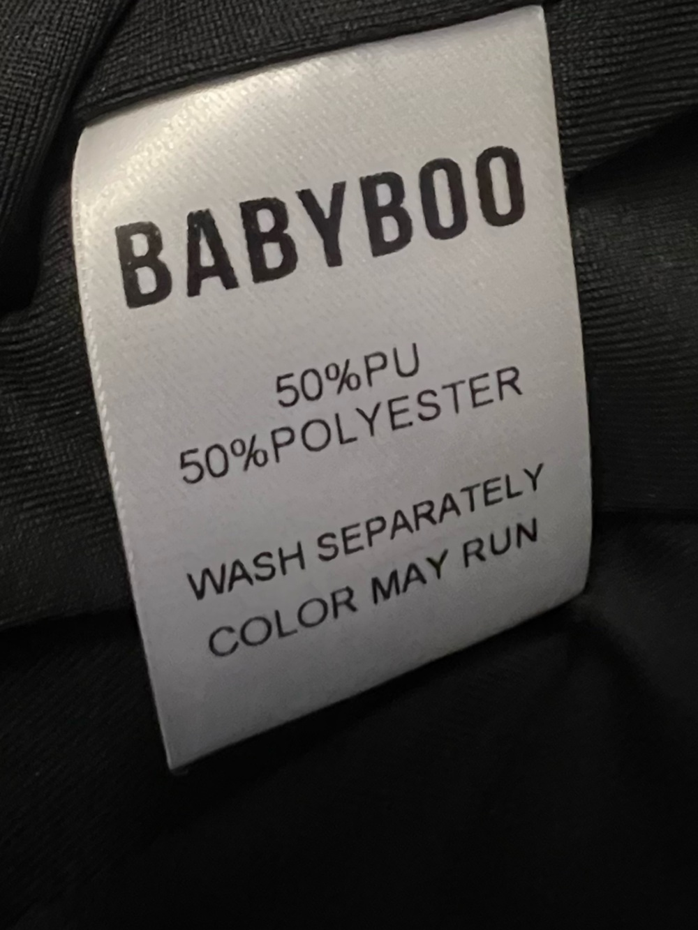 Babyboo Maxine Black Faux Leather Strapless Midi Dress bodycon small EUC - Picture 6 of 6